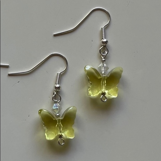 New Crystal Butterfly Earrings